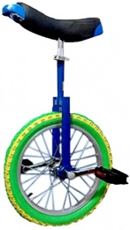 MRTYU-UY Monocicli Balance Bike, Ruota Trainer Monociclo Regolabile Antiscivolo Equilibrio Ciclismo Esercizio Competitivo Acrobatic Bike Ruota Singola per Adolescenti Principianti, Regalo (18 Pollici Blu)