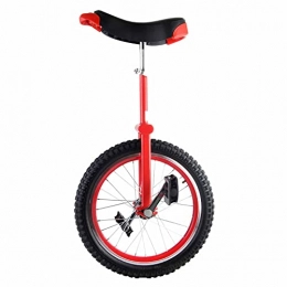  Monocicli Ciclo per allenamento ruote, regolabile, antiscivolo, per ciclismo, fitness, fitness, con supporto, per principianti, bambini, adulti, 45, 5 cm, colore: rosso