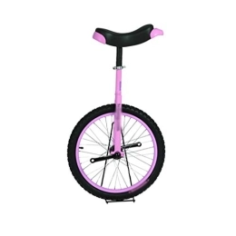 Dbtxwd Monocicli Dbtxwd Telaio Ruota Bici Monociclo con Sedile Sella a sgancio Confortevole e Pneumatico Antiscivolo da 14"a 24" Bici da Ciclismo, Rosa, 16 inch