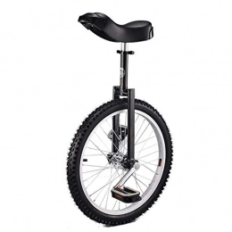 DFKDGL Monocicli DfKDGL - Monociclo per bambini e adulti, con sedile regolabile e pedale antiscivolo, dai 9 anni in su, colore: nero, misura 24", colore: nero