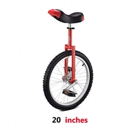 Exercise bike Monocicli Exercise bike per Bambini per Adulti Monociclo, Monociclo, 20-inch monoruota bilanciato Automobile Sportiva, da 20 Pollici, Bianca, 20 Inches