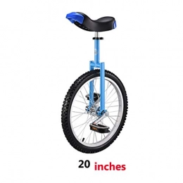 Exercise bike Bici Exercise bike per Bambini per Adulti Monociclo, Monociclo, 20-inch monoruota bilanciato Automobile Sportiva, da 20 Pollici, Blu, 20 Inches