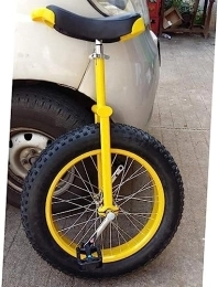 FOXZY Monocicli FOXZY Monociclo bicicletta da 20 pollici con ruote monociclo for adulti Junior Youth, bicicletta regolabile in altezza for bicicletta a pedali (Color : Yellow, Size : 20 Inch)