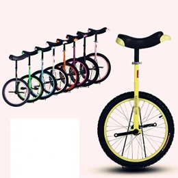 GAOYUY Monocicli GAOYUY Monociclo, 16 Pollici Sella Comoda E Regolabile Monociclo A Ruota for Bambini Forte E Robusto Sport in Bicicletta All'aperto (Color : Yellow, Size : 16 Inches)