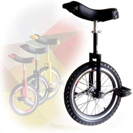 GAOYUY Bici GAOYUY Monociclo, Altezza Regolabile con Ruota Cromata Forte E Robusto 16 / 18 / 20 / 24 Pollici for Adulti, Bambini (Color : Black, Size : 24 Inches)