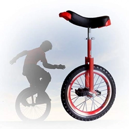 GAOYUY Bici GAOYUY Monociclo con Ruote da 16 / 18 / 20 / 24 Pollici, Trainer Freestyle Monociclo Pedali in Plastica Arrotondati Sella Ergonomica Sagomata per Principianti (Color : Red, Size : 18 inch)