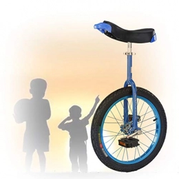 GAOYUY Monocicli GAOYUY Monociclo da 16 / 18 / 20 / 24 Pollici, per Principianti Bambini Adulti Esercizio Fun Bike Cycle Fitness Robusto Telaio in Acciaio Adatto per Altezza 1, 15-1, 75 M (Color : Blue, Size : 18 inch)