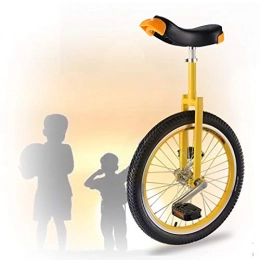 GAOYUY Monocicli GAOYUY Monociclo da 16 / 18 / 20 Pollici, Ciclo Pneumatico Antiscivolo Equilibrio Esercizio Fun Fitness Monocicli Freestyle per Bambini Adulti Principianti (Color : Yellow, Size : 16 inch)