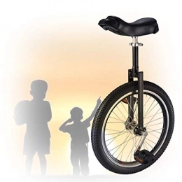 GAOYUY Monocicli GAOYUY Monociclo da 16 / 18 / 20 Pollici, con Cerchio in Lega Equilibrio Esercizio Fun Bike Fitness per Principianti Bambini Adulti Facile da Montare (Color : Black, Size : 20 inch)