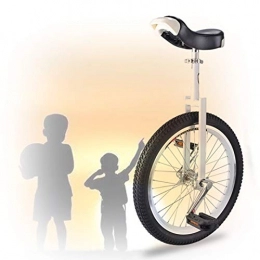 GAOYUY Monocicli GAOYUY Monociclo da 16 / 18 / 20 Pollici, Sella Ergonomica Sagomata Comodo E Facile da Maneggiare per Principianti Bambini Adulti Esercizio Fun Bike Cycle Fitness (Color : White, Size : 16 inch)
