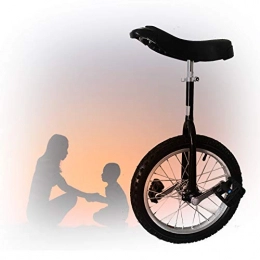 GAOYUY Bici GAOYUY Monociclo da Allenamento, con Cerchio in Lega Monociclo con Ruota da 16 / 18 / 20 / 24 Pollici Unisex per Adulti, Bambini Esercizio Fun Bike Cycle Fitness (Color : Black, Size : 18 inch)