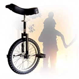 GAOYUY Monocicli GAOYUY Monociclo da Allenamento, Monociclo con Ruote da 16 / 18 / 20 / 24 Pollici Sella Ergonomica Sagomata Esercizio Fun Bike Cycle Fitness per Principianti (Color : Black, Size : 18 inch)