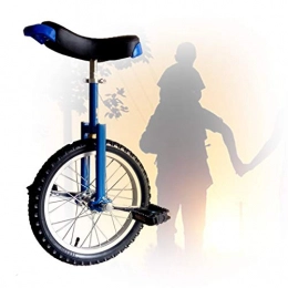 GAOYUY Bici GAOYUY Monociclo da Allenamento, Monociclo con Ruote da 16 / 18 / 20 / 24 Pollici Sella Ergonomica Sagomata Esercizio Fun Bike Cycle Fitness per Principianti (Color : Blue, Size : 18 inch)