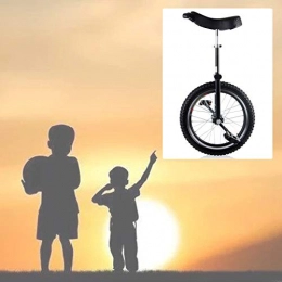 GAOYUY Bici GAOYUY Monociclo da Esterno, Monociclo con Ruote da 16 / 18 / 20 / 24 Pollici Skidproof Tire Cycle Balance Esercizio Fun Fitness for Adulti, Bambini (Color : Black, Size : 18 Inches)