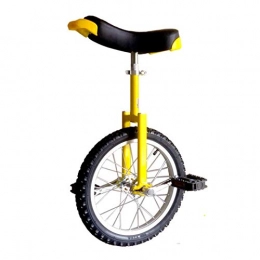 GAOYUY Monocicli GAOYUY Monociclo, Monociclo con Ruote da 16 / 18 / 20 / 24 Pollici Comodo E Facile da Maneggiare for Principianti / Professionisti / Bambini / Adulti (Color : Yellow, Size : 16 Inches)