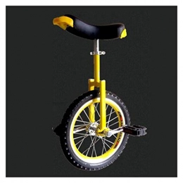 GAOYUY Monocicli GAOYUY Monociclo, Monociclo con Ruote da 16 / 18 / 20 Pollici Sedile Regolabile E Staccabile for Utenti di Diversa Altezza Sport in Bicicletta All'aperto (Color : Yellow, Size : 24 Inches)