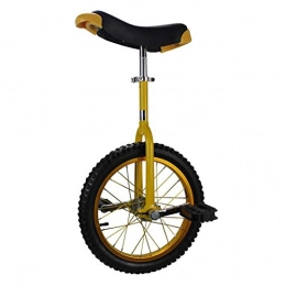 GAOYUY Monocicli GAOYUY Monociclo, Monociclo Freestyle da 16 / 18 / 20 Pollici Cerchio in Lega di Alluminio Addensato Facile da Riporre for Principianti E Professionisti (Color : Yellow, Size : 16 Inches)