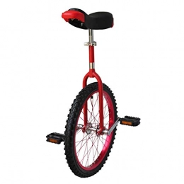 GAOYUY Bici GAOYUY Monociclo, Monociclo Freestyle da 16 / 18 / 20 Pollici Cerchio in Lega di Alluminio Addensato Forte E Robusto for Principianti / Bambini / Adulti (Color : Red, Size : 20 Inches)