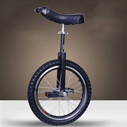 GAOYUY Monocicli GAOYUY Monociclo, Monociclo Freestyle for Principianti Unisex 16 / 18 / 20 / Pollici Telaio in Acciaio Stabile E Durevole for Principianti / Bambini (Color : Black, Size : 16 Inches)