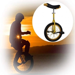 GAOYUY Bici GAOYUY Monociclo Unisex, Monociclo Freestyle da 16 / 18 / 20 / 24 Pollici con Cerchio in Lega Forte E Robusto Sport in Bicicletta All'aperto for Adulti, Bambini (Color : Yellow, Size : 20 Inches)