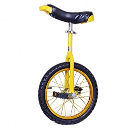  Monocicli Giallo Outdoor Bambini 16'' / 18'' Monocicli con Ruota 10 / 11 / 12 / 15 Anni, 20'' Adulti Antiscivolo Bicicletta Una Ruota, Facile da Montare (Size : 16 inch Wheel)