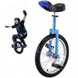 GJZhuan Bici GJZhuan 16" Monociclo, Regolabile in Altezza Skidproof Mountain Pneumatici Balance Bicicletta di Esercitazione, Rotella Monociclo for Principianti / Professionisti / Bambini / Adulti (Color : Blue)