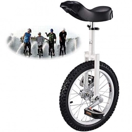 GJZhuan Bici GJZhuan Learner Monociclo, Bambini / Adulti Trainer Skidproof Butile Mountain Pneumatici Balance Bicicletta Esercizio Altezza Regolabile Monociclo (Color : White, Size : 24inch)