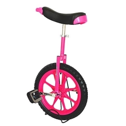 HWF Monocicli HWF Monociclo Bambini Ruota da 16 Pollici Monociclo con Comodo Sedile a Sella e Gomma da Montagna per Balance Exercise Training Road Street Bike Cycling (Color : Pink)