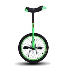 HWF Bici HWF Monociclo Regolabile Monociclo 14" / 16" / 18" / 20" Pollice Verde Equilibrio Esercizio Fun Bike Fitness per Bambini / Adulti, Miglior Regalo di Compleanno (Color : Green, Size : 16 inch Wheel)