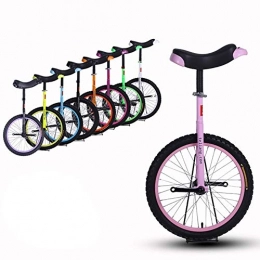 HWF Monocicli HWF Monociclo Unisex Adulto Monociclo Balance Bike con Pedali Antiscivolo, 20 Pollici, dai 10 Anni in su, per Bambini Grandi e Principianti con Altezza 150-170cm (Color : Pink, Size : 20 inch Wheel)