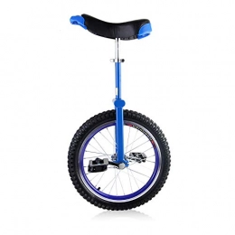 HWLL Monocicli HWLL Monociclo Monociclo con Ruote da 16" / 20" / 24", per Esercizi di Equilibrio Regolabile Fun Bike Fitness, per Principianti / Bambini / Adulti (Color : Blue, Size : 16")