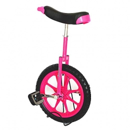 HWLL Bici HWLL Monociclo Monociclo con Ruote da 16 Pollici per Bambini / Ragazze / Ragazzi, con Pneumatico e Pedali Antiscivolo, Monociclo Freestyle per Altezza Utente 110-140 cm (Color : Pink)