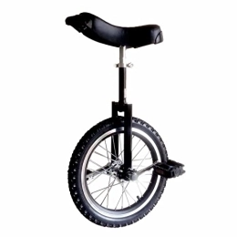 HXFENA Monocicli HXFENA Monociclo, Pneumatico Regolabile Antiscivolo Trainer Professionale per Acrobazie su Ruote, Esercizio Di Ciclismo in Equilibrio per Bambini Principianti Adulti / 16 Inches / Black