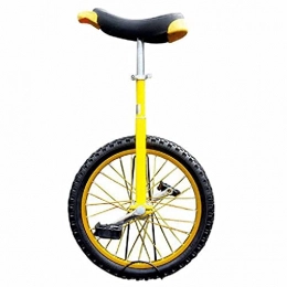 HXFENA Monocicli HXFENA Monociclo Regolabile, Pneumatico da Montagna Antiscivolo Adatto per Principianti Esercizio Di Ciclismo Professionale Acrobatico Uniciclo Bici / 20 Inch / Yellow