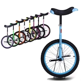 Lhh Monocicli Lhh Monociclo Monociclo per Bici per Adulti, Monociclo da Ciclismo Bilanciato con Sella dal Design Ergonomico per Sport all'Aria Aperta Esercizio Fitness Salute - Blu (Size : 20inch)