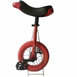 LJHBC Monocicli LJHBC Monociclo Piccolo Monociclo da 12 Pollici per Bambini, Monociclo per Principianti per Bambini / Ragazze più Piccoli di 5 Anni, Il miglior Regalo di Compleanno(Color:Rosso)