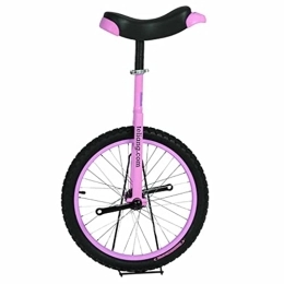 LJHBC Monocicli LJHBC Monociclo Unisex 18" Monociclo per Principianti Cerchio in Lega Antiscivolo Bicicletta a Pedali per Esercizi di Fitness con Sedile Regolabile 5 Colori opzionali (Color:Rosa)