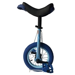 Lqdp Monocicli Lqdp Monociclo Piccolo Monociclo Wheel Boy da 12'' per Bambini 12 / 10 / 9 / 8 / 7 / 6 Anni, Bambini Principianti One Wheel Bike con Pneumatico Antiscivolo, Regalo di Compleanno per Bambini (Color : Blue)