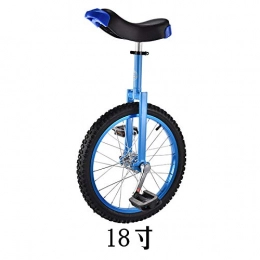 Jingyinyi Bici Monociclo, balance bike, ruota dei colori per adulti a ruota singola, monociclo per camminata agonistica-Cerchio di colore 18 pollici blu