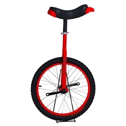  Monocicli Monociclo da 18 Pollici con Cerchione in Lega di Alluminio Allenatore con Monociclo Rosso Altezza Adatta per Persone da 140-150 Cm (Colore : Rosso, Dimensioni : 18 Pollici) Durevole