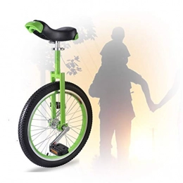 GAOYUY Monocicli Monociclo da Allenamento, Comodo E Facile da Maneggiare Monociclo con Ruote da 16 / 18 / 20 Pollici Pneumatico da Montagna Antiscivolo per Bambini Principianti Adulti (Color : Green, Size : 16 inch)