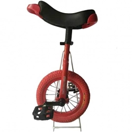 SSZY Bici Monociclo Monocicli da 12 Pollici per Bambini / Ragazze / Ragazzi più Piccoli, Bambini Alti 70-115cm / 27, 6-45, 3 Pollici, Starter Balance Uni-Cycle per Esterni, Comoda Sella a Sella (Color : Red)