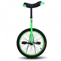 SSZY Bici Monociclo Monocicli da 24"per Adulti Principianti, Adulti Maschi Adolescenti Persone Super Alte Monociclo a Ruota Singola, con Pneumatico Antiscivolo e Bordo Allargato (Color : Green)