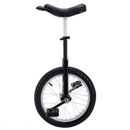 WYFX Monocicli Monociclo per bambini da 9 a 15 anni per bambini / ragazzi / ragazze, monocicli ruota da 16 pollici, regalo di compleanno, 7 colori opzionali (colore nero, misura: ruota da 16 pollici)