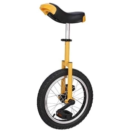LRBBH Bici Monociclo per Bambini, Equilibrio Regolabile Esercizio Di Ciclismo Acrobatica Ruota Bici Sella Ergonomica Massimo 90 Kg, per Principianti Adolescenti / 18 inch / giallo
