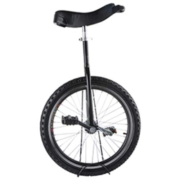 WYFX Monocicli Monociclo per ragazzi e bambini per esterni, 18 "Ruota Equilibrio Ciclismo Monociclo con Cerchio in Lega & Stand, Altezza Utente 140-165cm (Colore: Nero, Taglia : 18")