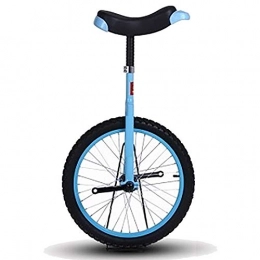 SSZY Bici Monociclo Piccolo Monociclo da 14"per Bambini Ragazze Ragazzi, Uni-Cycle a Una Ruota per Baby Starter Bambino 5 / 6 / 7 Anni, Altezza 110-120cm, Cerchio Extra Spesso (Color : Blue)