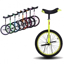 SSZY Bici Monociclo Principianti / Bambini / Bambini 14"Monocicli, Bimbo / Bambina Piccolo Balance Uni-Cycle, 5 / 7 / 8 Anni, Free Stand Fashion Outdor Esercizio Monociclo (Color : Yellow)