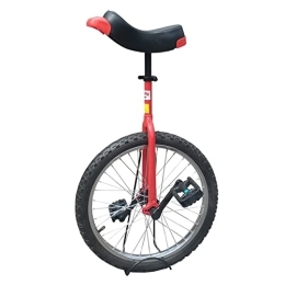 WAHHWF Monocicli Monociclo Unicycles Grande Monociclo da 20" / 24 per adulti / bambini grandi, Medio Monociclo da 16" / 18" per giovani adolescenti, Piccolo monociclo da 12" / 14 per bambini più piccoli ( Color : Red , Size :