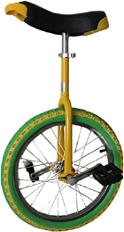 PingPai Supporto per Ruota Monociclo con Pneumatici Colorati, Uno Strumento Leggero per Biciclette acrobatiche Equilibrio Monociclo (Color : Yellow, Size : 18 inch) Durevole (Yellow 18inch)